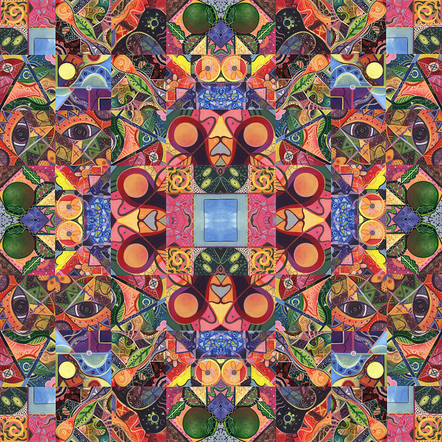 The Joy of Design Mandala Series Puzzle 2 Arrangement 5 Digital Art by Helena Tiainen