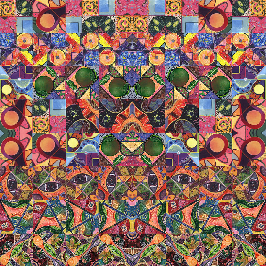 The Joy of Design Mandala Series Puzzle 2 Arrangement 6 Digital Art by Helena Tiainen