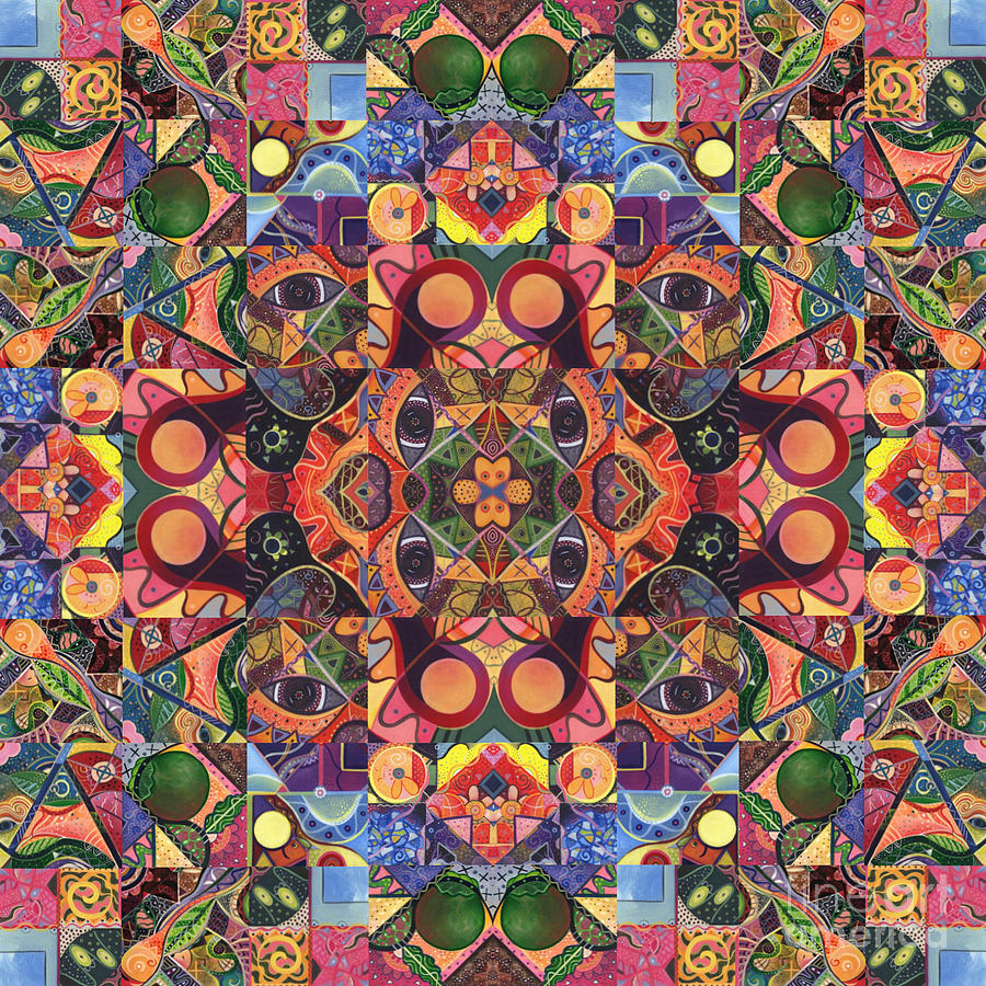 The Joy of Design Mandala Series Puzzle 2 Arrangement 7 Digital Art by Helena Tiainen
