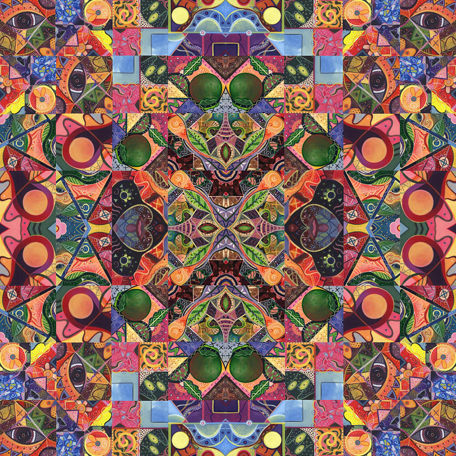 The Joy of Design Mandala Series Puzzle 2 Arrangement 8 Digital Art by Helena Tiainen