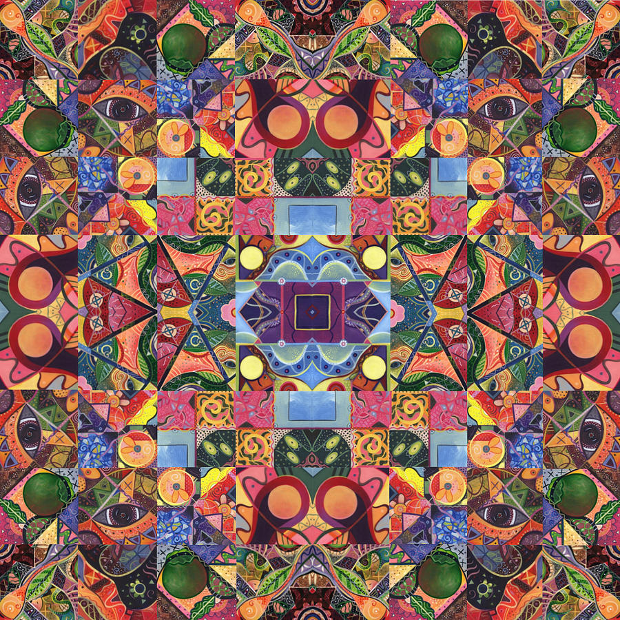 The Joy of Design Mandala Series Puzzle 2 Arrangement 9 Digital Art by Helena Tiainen