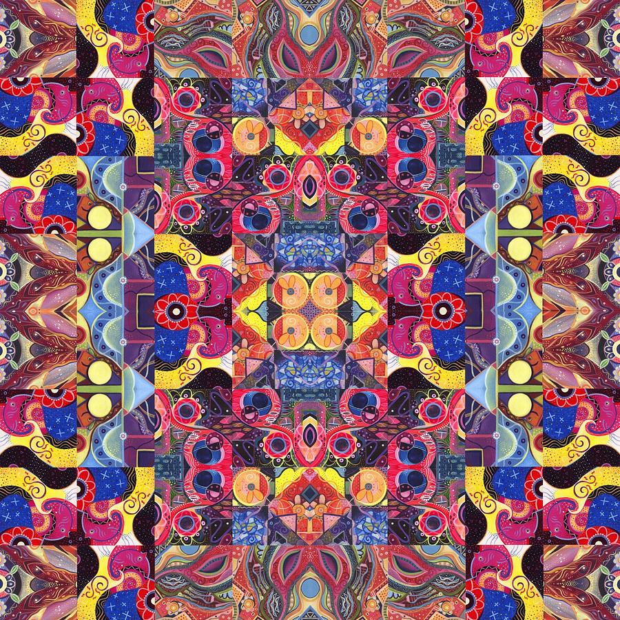 The Joy of Design Mandala Series Puzzle 3 Arrangement 3 Painting by Helena Tiainen