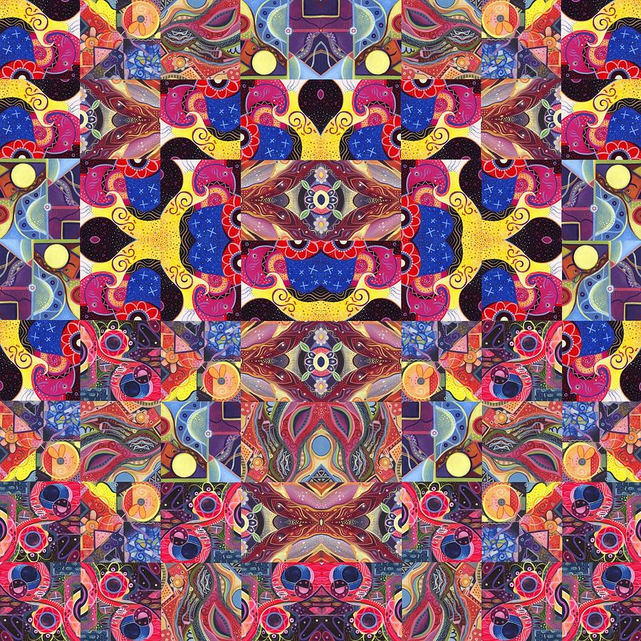 The Joy of Design Mandala Series Puzzle 3 Arrangement 6 Painting by Helena Tiainen