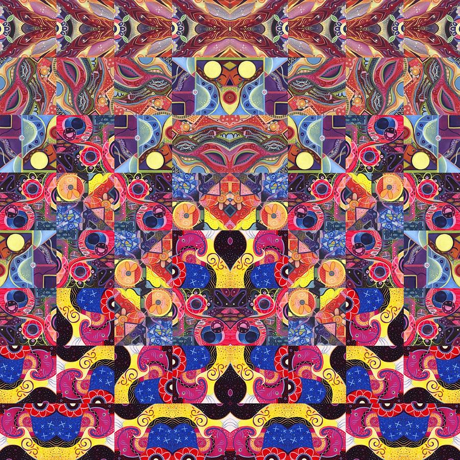 The Joy of Design Mandala Series Puzzle 3 Arrangement 9 Digital Art by Helena Tiainen