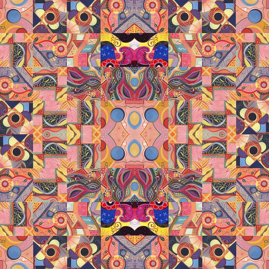 The Joy of Design Mandala Series Puzzle 4 Arrangement 3 Painting by Helena Tiainen