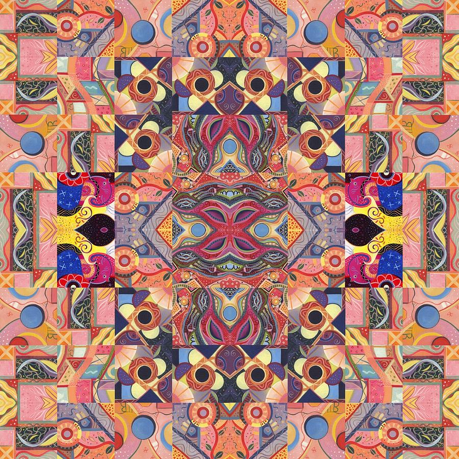 The Joy of Design Mandala Series Puzzle 4 Arrangement 5 Painting by Helena Tiainen