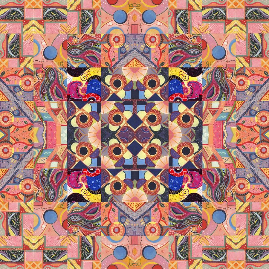 The Joy of Design Mandala Series Puzzle 4 Arrangement 9 Painting by Helena Tiainen