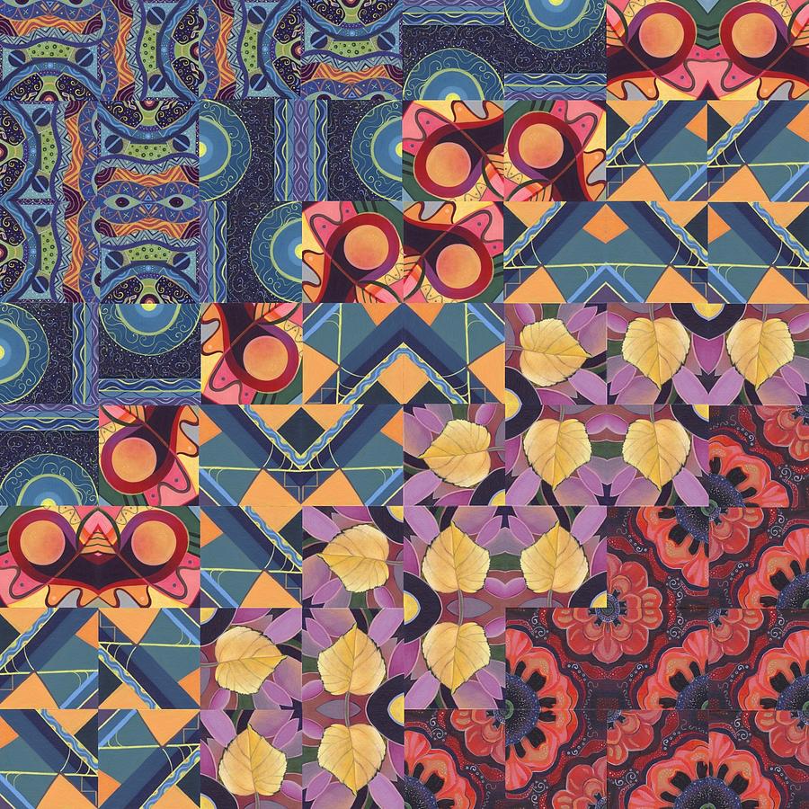 The Joy of Design Mandala Series Puzzle 5 Arrangement 5 Painting by Helena Tiainen