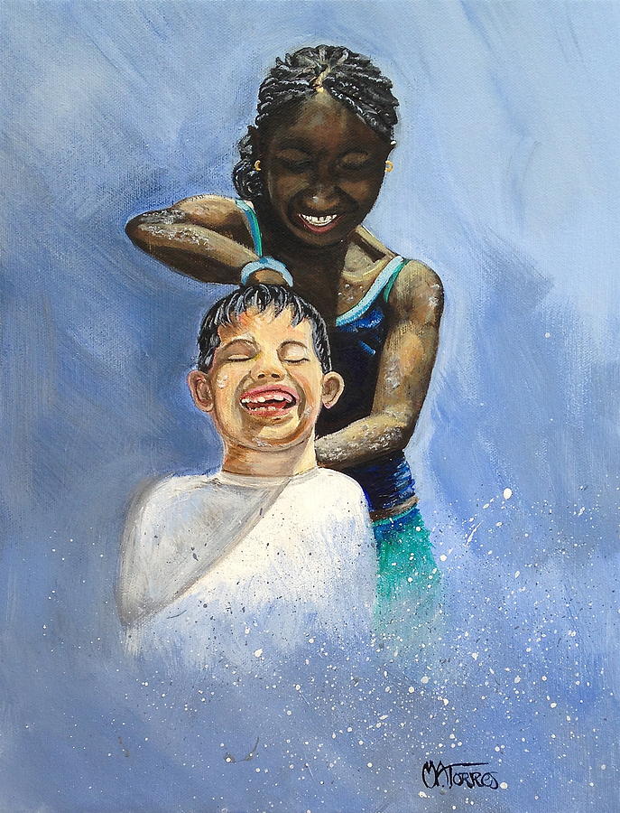 The Joys of Childhood Painting by Melissa Torres