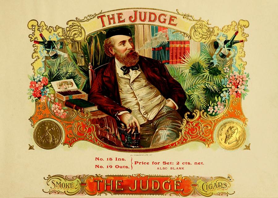 The Judge Vintage Cigar Advertisement Painting by Movie Poster Prints
