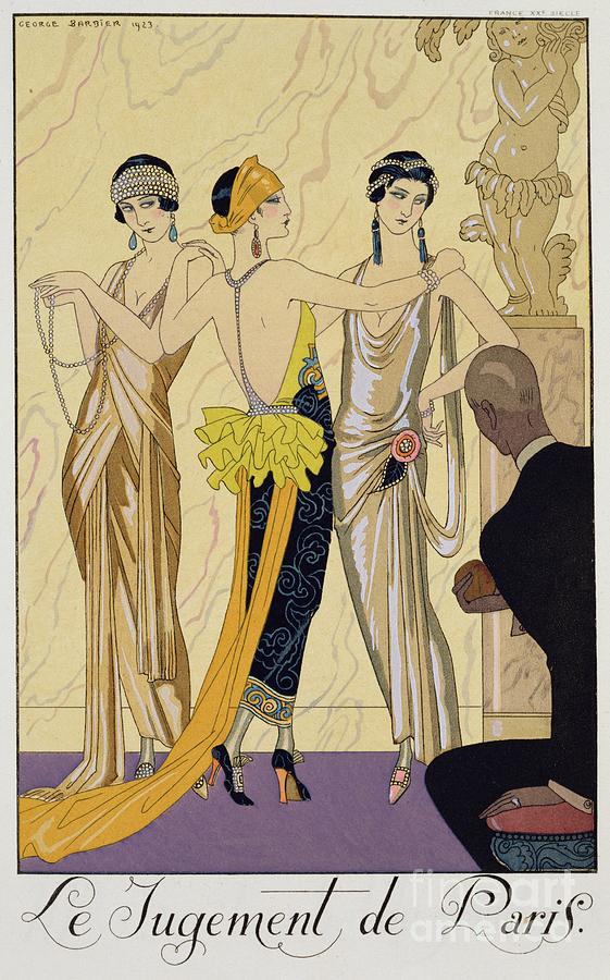 The Judgement of Paris by Georges Barbier Painting by Georges Barbier