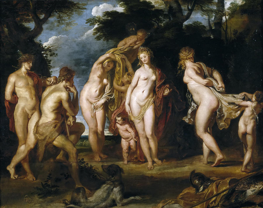 Peter Paul Rubens Painting - The Judgement of Paris by Peter Paul Rubens