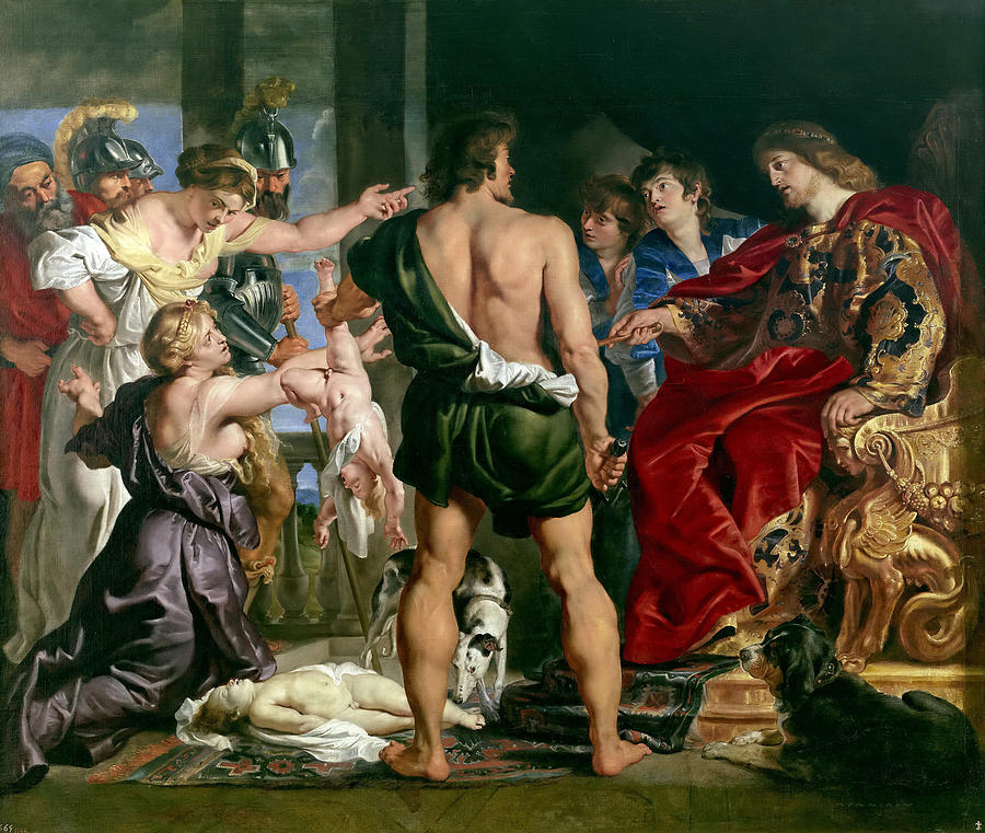 The Judgement of Solomon Painting by Workshop of Rubens