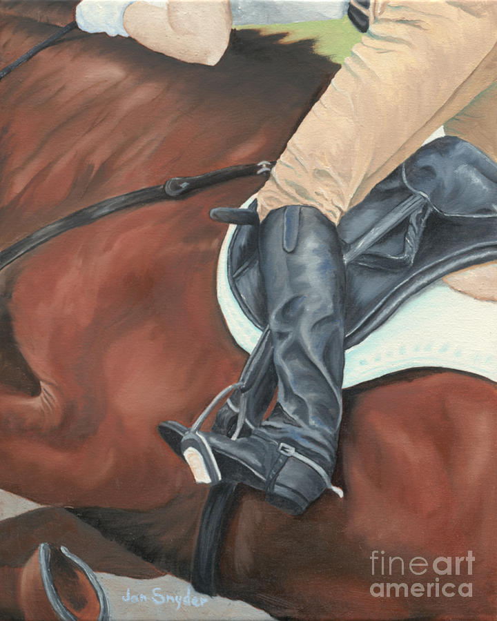 Horse Painting - The Jumper by Jan Snyder-Stevens
