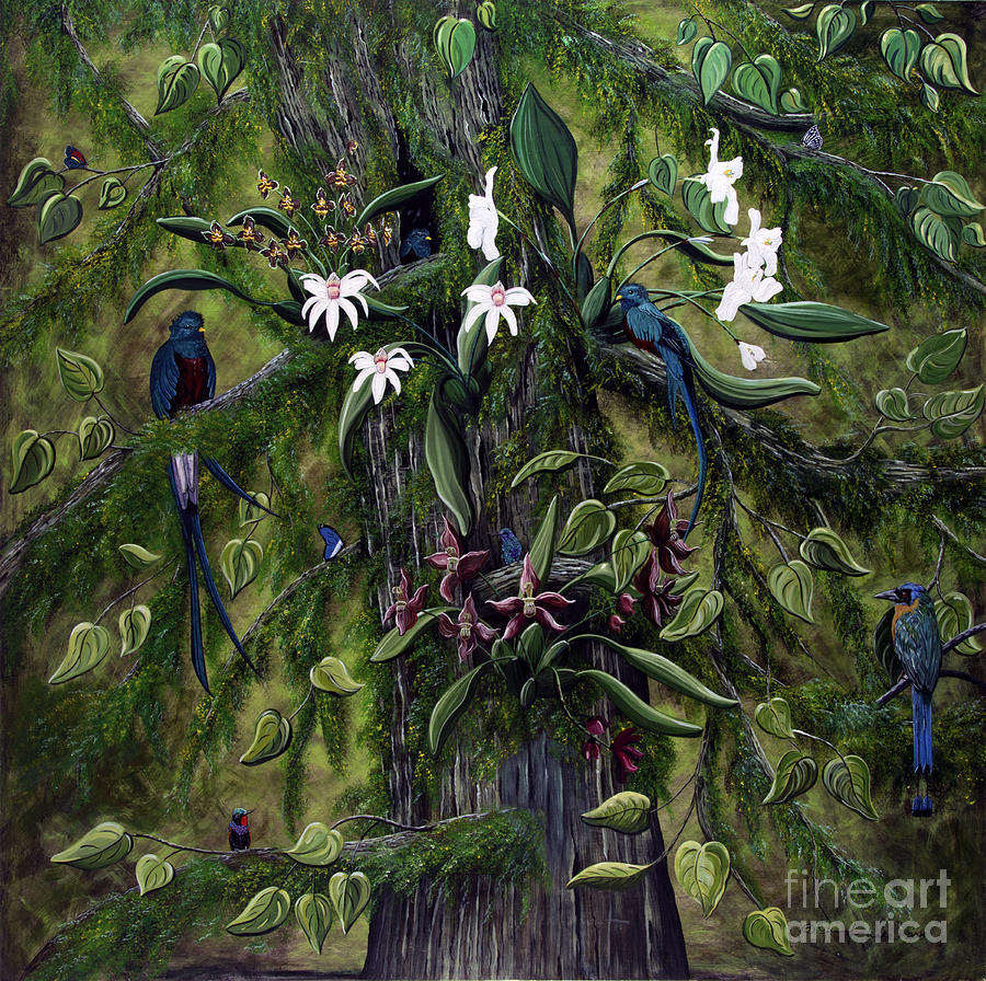 The Jungle of Guatemala Painting by Jennifer Lake