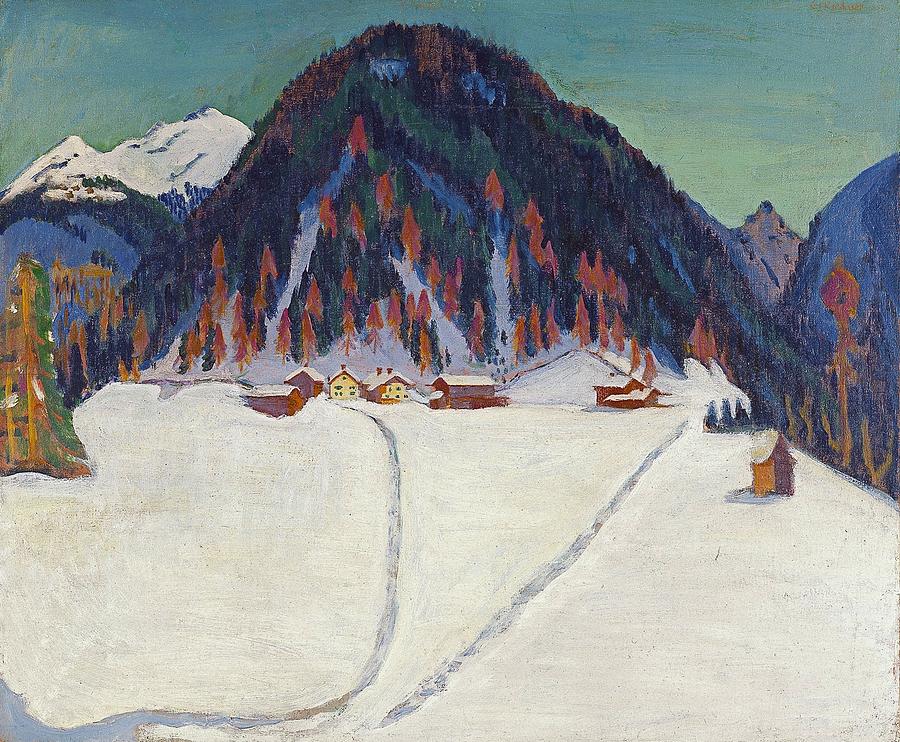 The Junkerboden under Snow Painting by Ernst Ludwig Kirchner