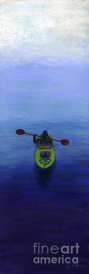 The Kayaker Painting by Ginny Neece