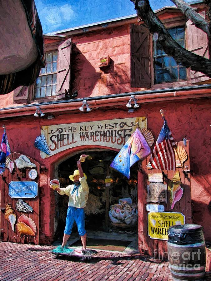 The Key West Shell Warehouse Photograph by Peggy Hughes