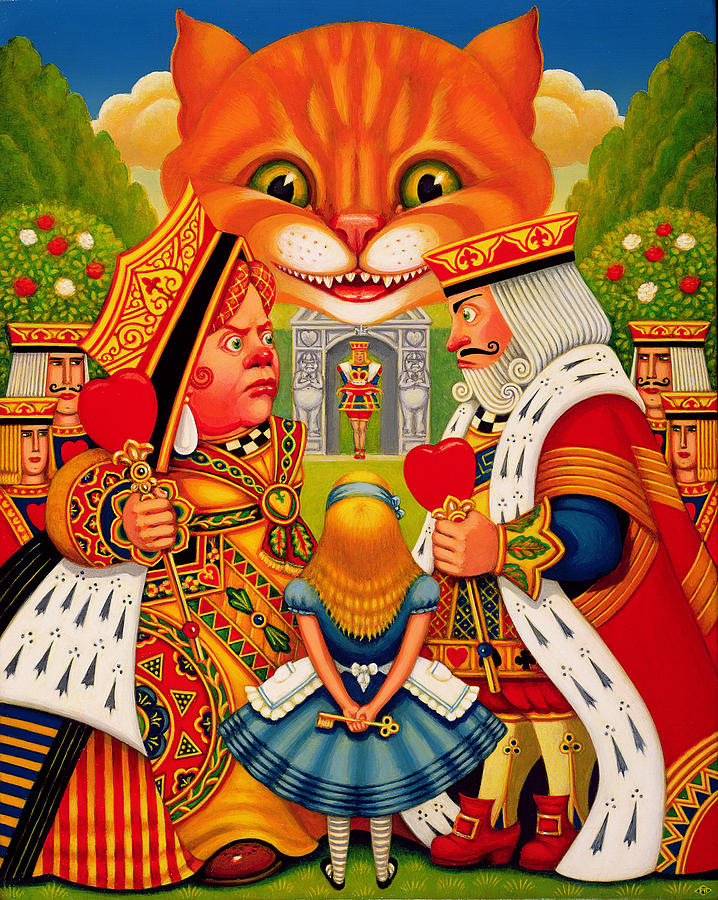 The King And Queen Of Hearts, 2010 Painting by Frances Broomfield