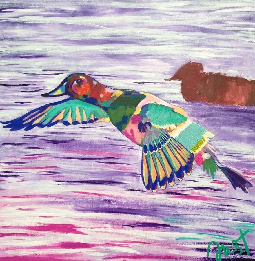 The King Canvasback Painting by Janice Westfall