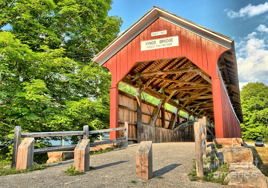 The King Covered Bridge Photograph by Adam Jewell - Pixels