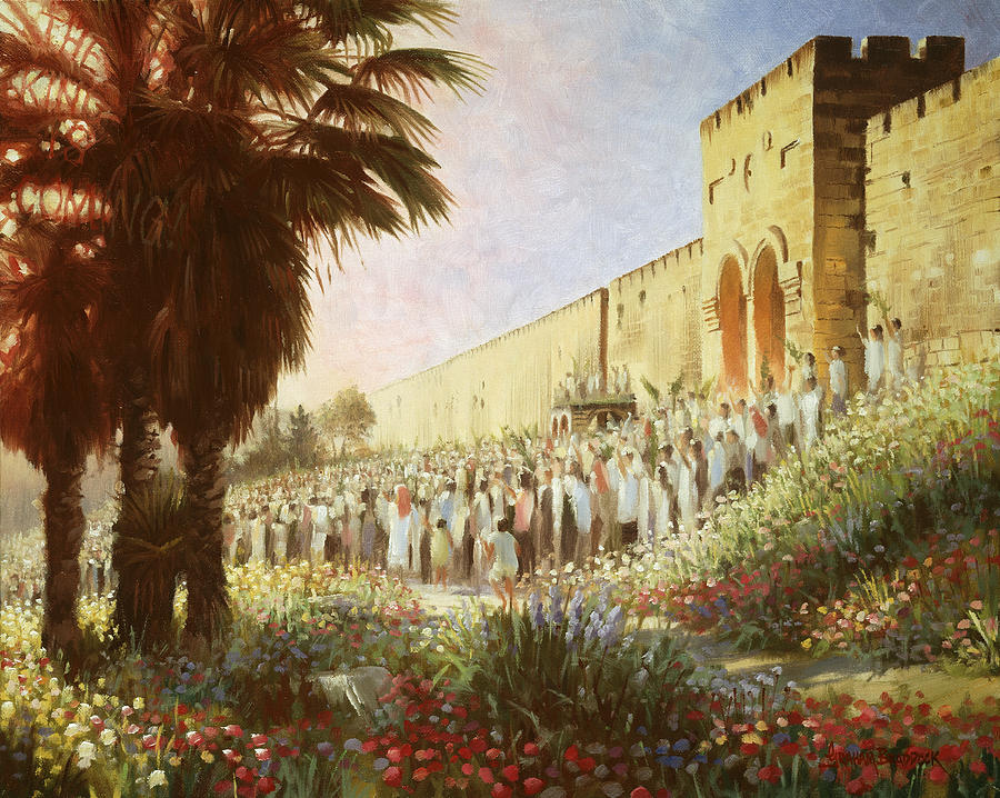 The King is Coming  Jerusalem Painting by Graham Braddock