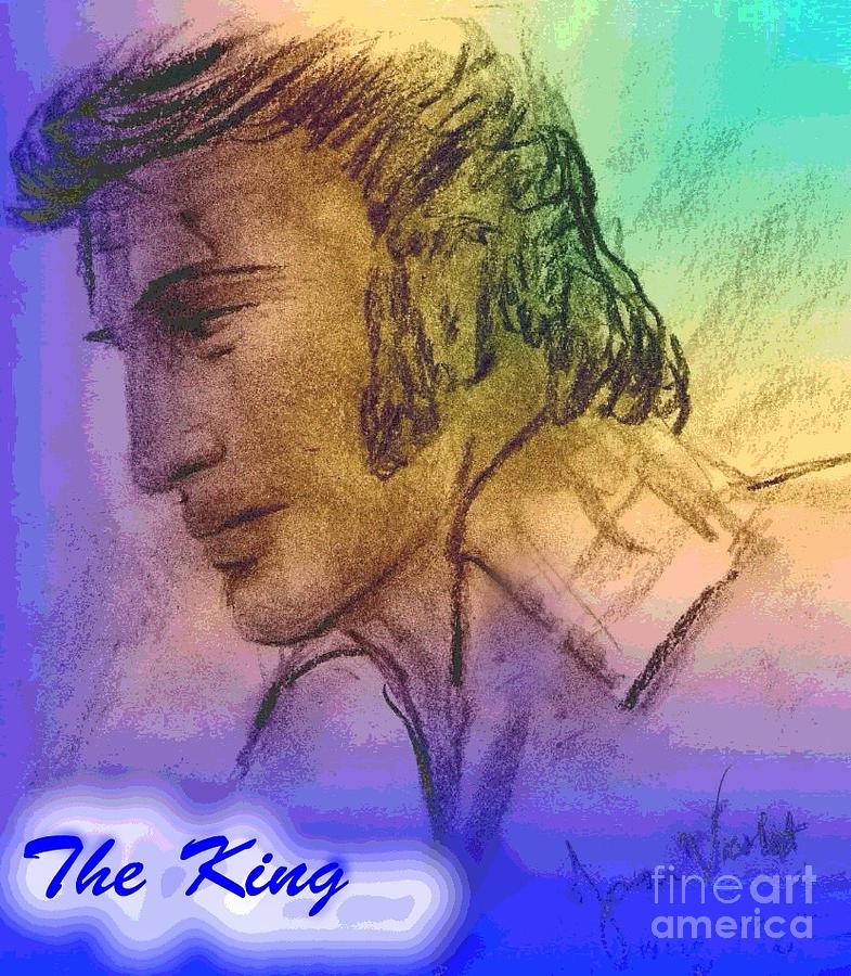 The King Drawing by Joan-Violet Stretch