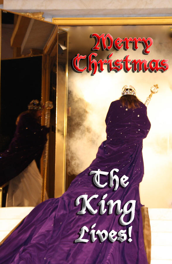 The King Lives Christmas Card1 Photograph by Terry Wallace