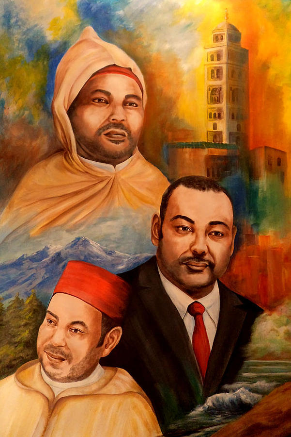 The King of Morocco Painting by Patricia Rachidi