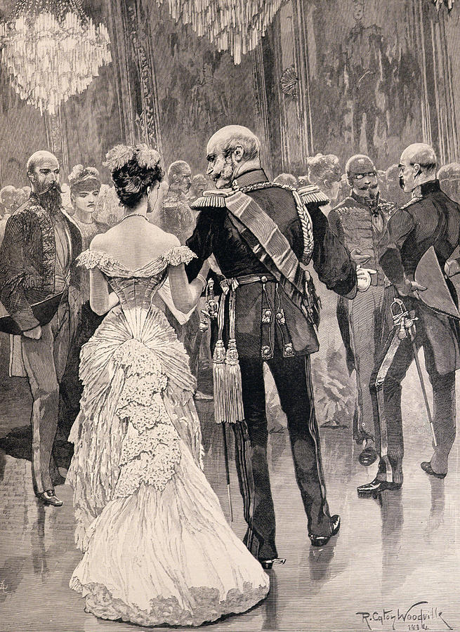 William I Photograph - The King Of Prussia At A Court Ball In 1862, Pointing Out Bismarck, His New Minister Of State by Richard Caton II Woodville