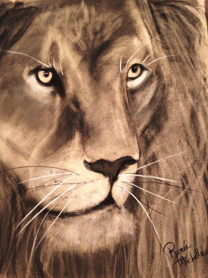 The King Drawing by Renee Michelle Wenker