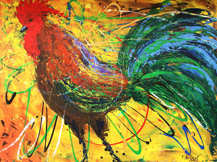 The King Rooster Painting by Thomas Bryant