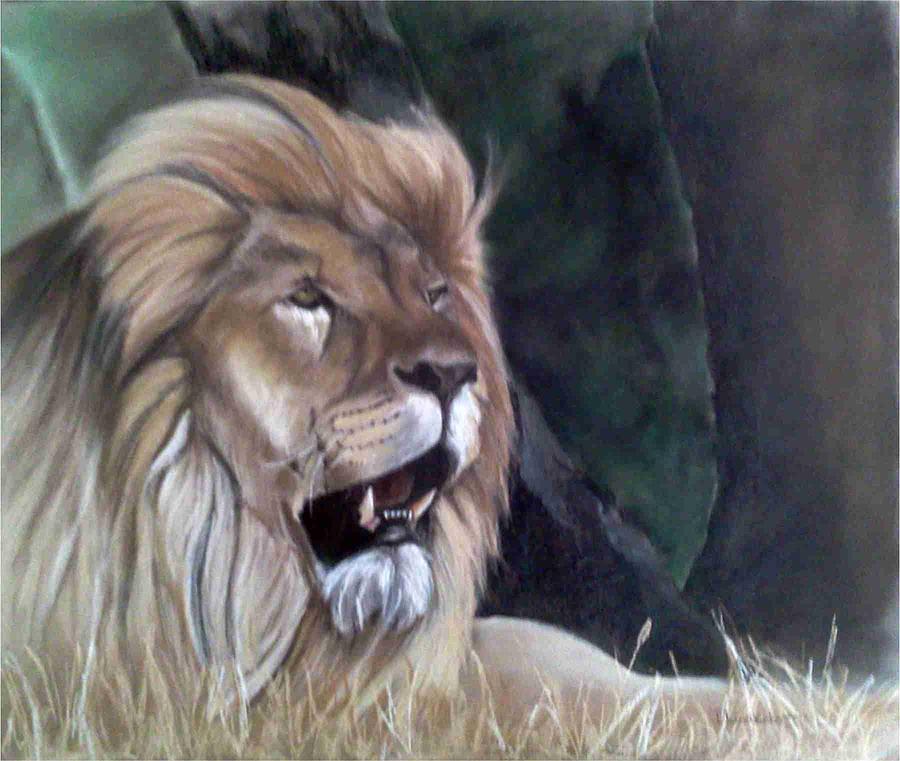 The King Drawing by Tammy Lindecke
