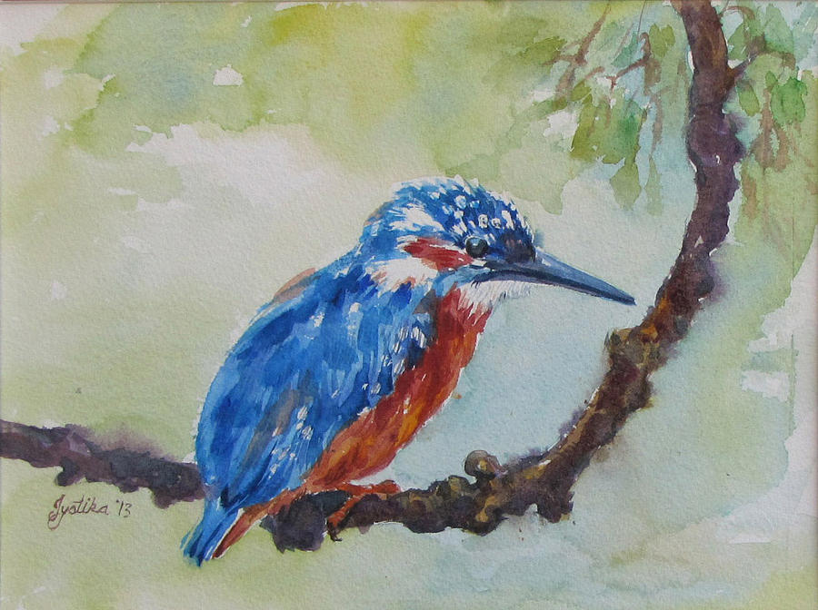 The Kingfisher Painting by Jyotika Shroff