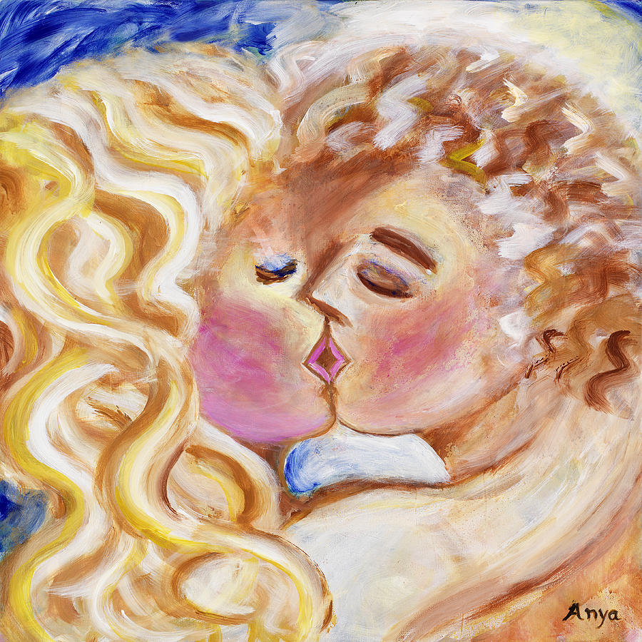 The Kiss Painting by Anya Heller