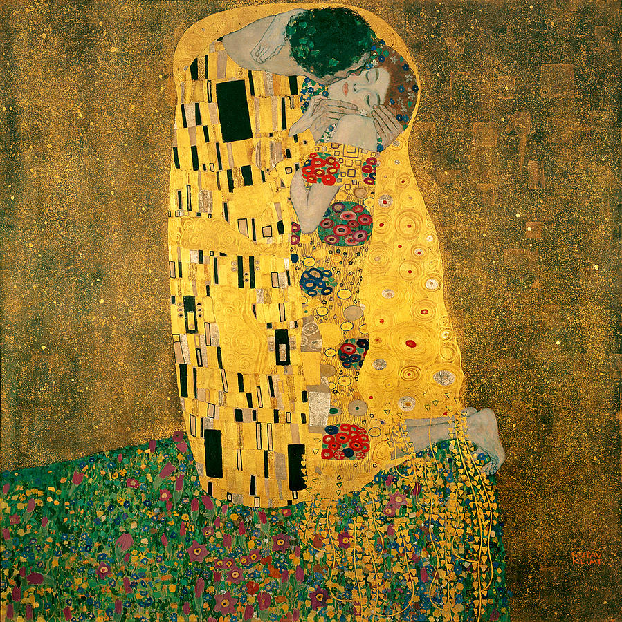 The Kiss Digital Art by Gustive Klimt