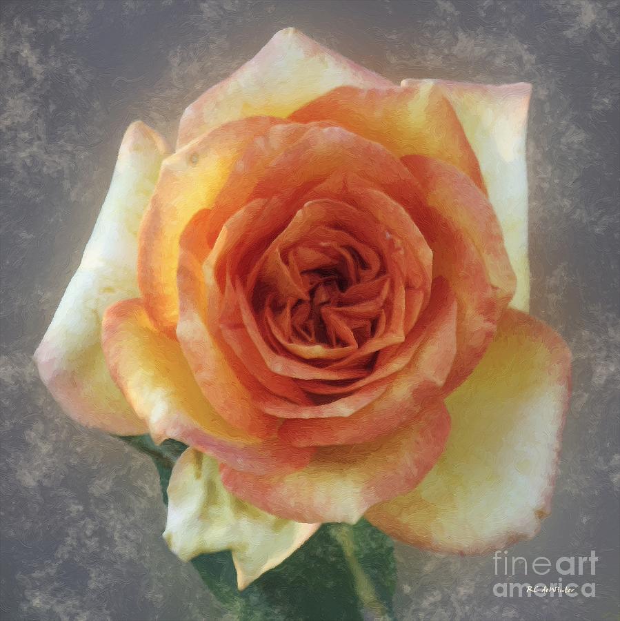The Kiss of the Rose Painting by RC DeWinter