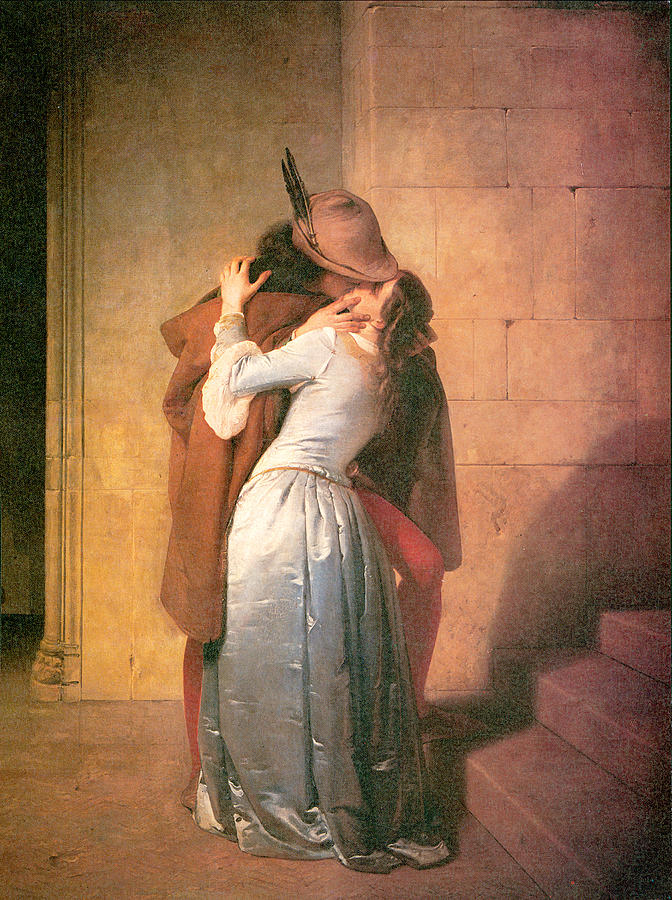 The Kiss #8 Painting by Francesco Hayez