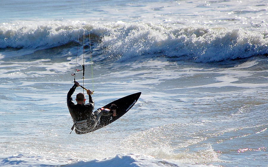 The Kite Surfer Photograph by AJ  Schibig