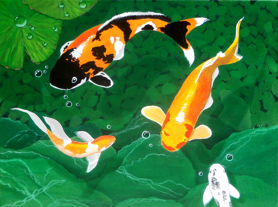 The Koi Pond Painting by Karyn Robinson