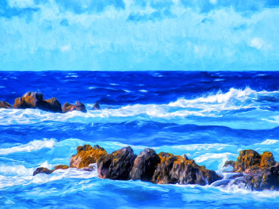 The Kona Blues Painting by Dominic Piperata
