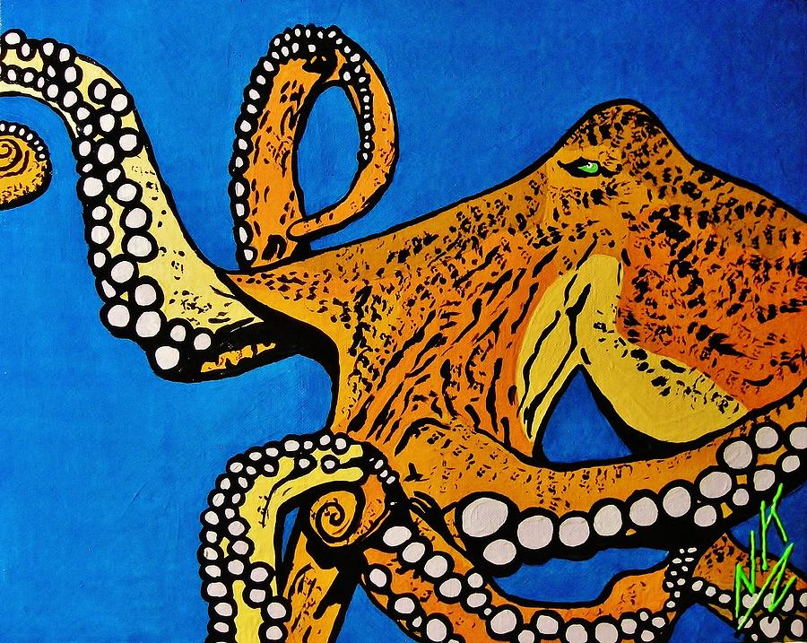 The Kraken Painting by Nevets Killjoy