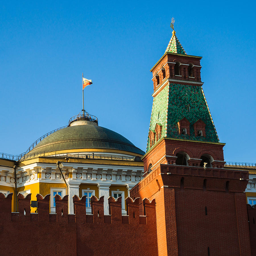 The Kremlin Senate Building - Square Photograph by Alexander Senin