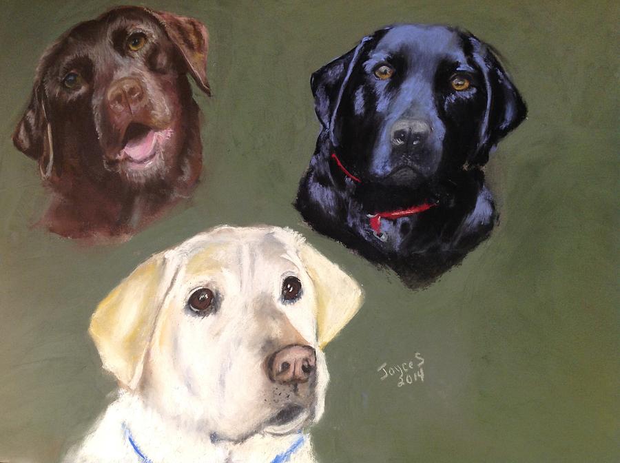 The labs Painting by Joyce Spencer