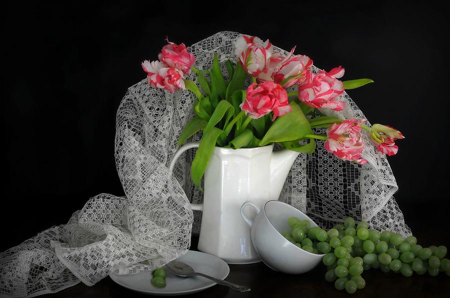 Still Life Photograph - The Lace Veil  by Diana Angstadt