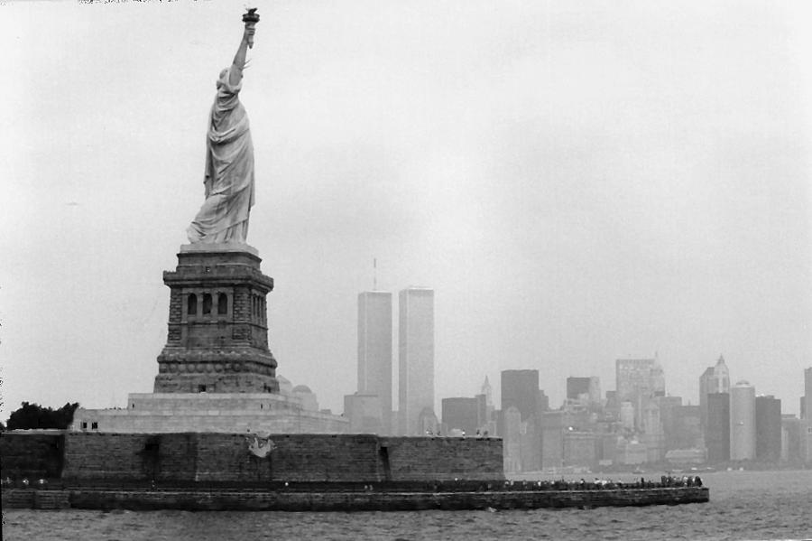 Lady Liberty Photograph - The Lady And The Towers by Linda C Johnson Lady Liberty Photograph - The Lady And The Towers by Linda C Johnson