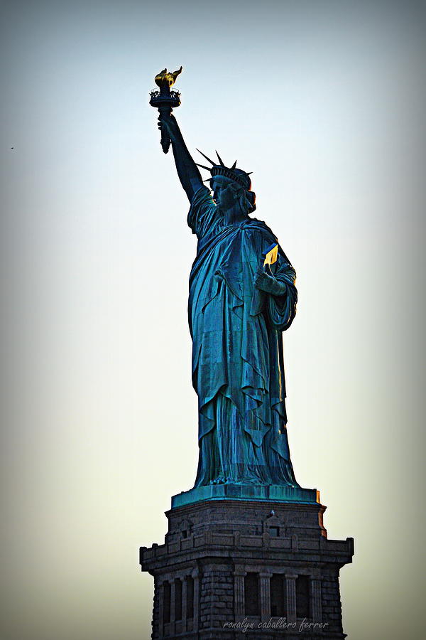 New York City Photograph - The Lady Liberty by Ronalyn F