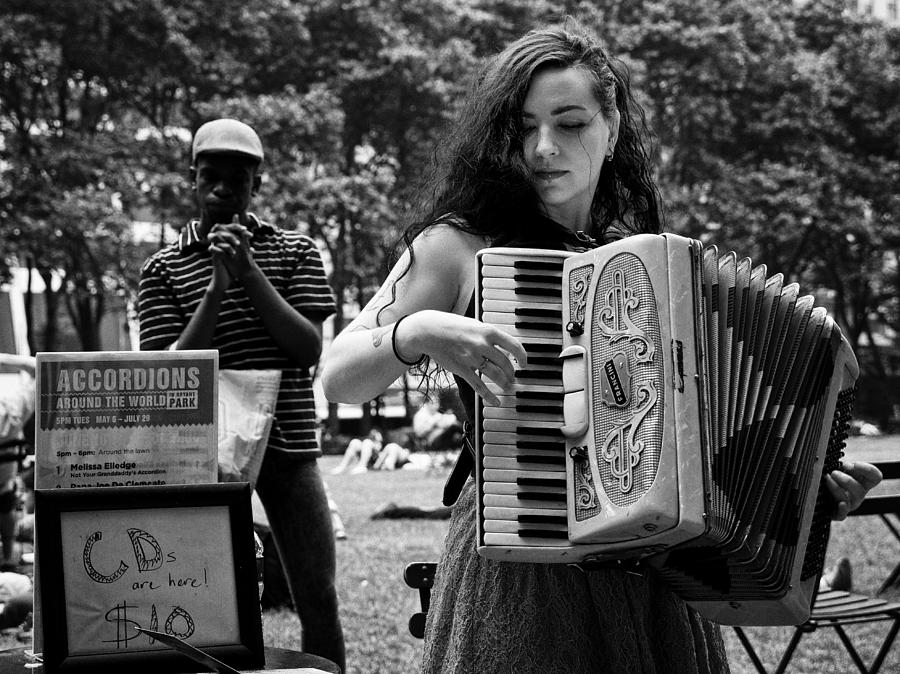 The Lady with the Accordion Photograph by Cornelis Verwaal