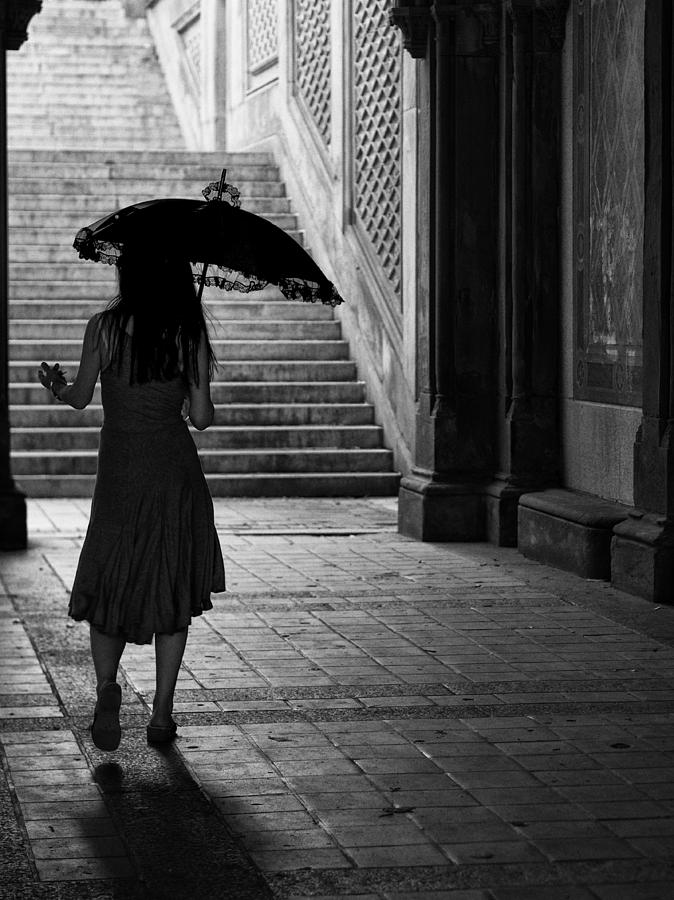 The Lady with the Lace Umbrella Photograph by Cornelis Verwaal