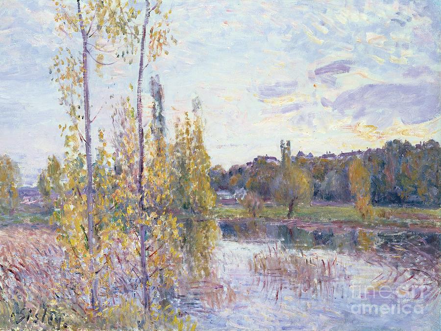 Flower Painting - The Lake at Chevreuil by Alfred Sisley